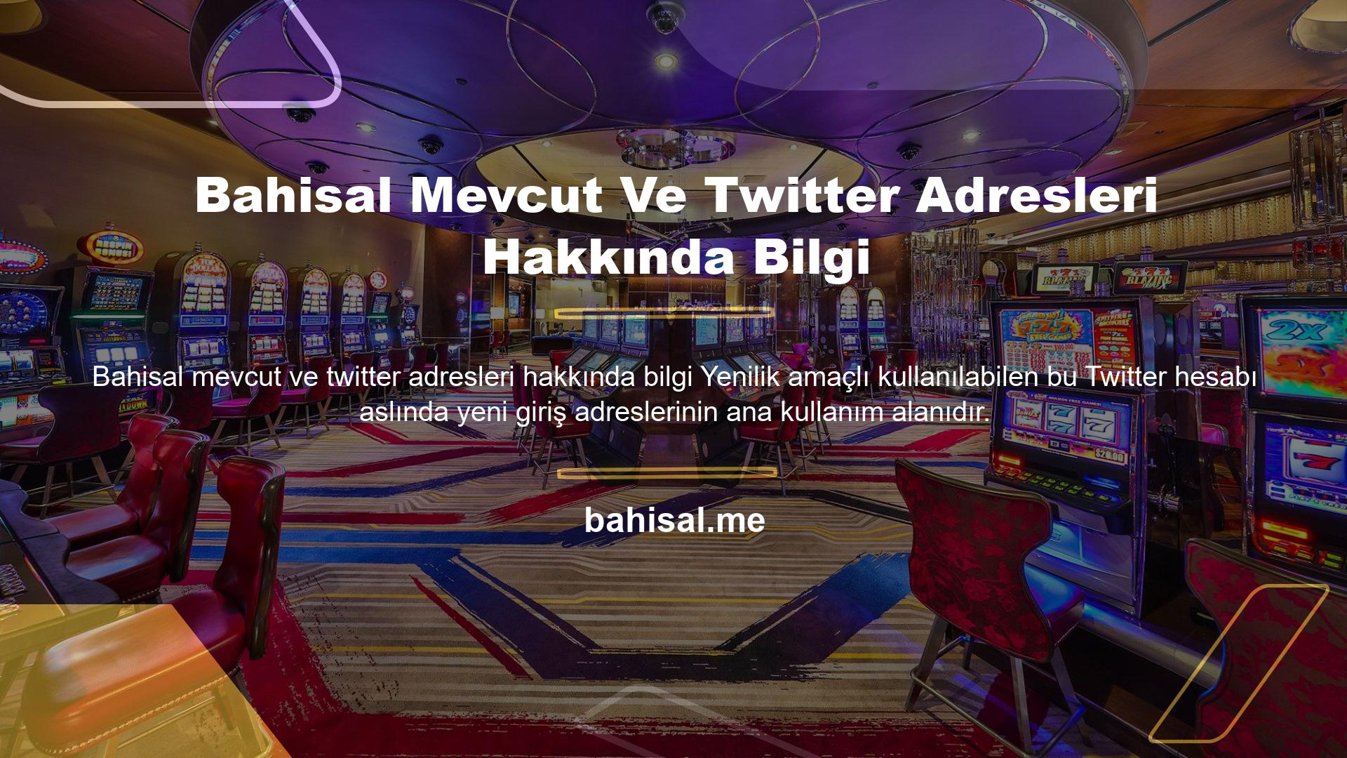Güncel adres bilgilerine Bahisal Twitter oyun sitesi aracılığıyla kolayca ulaşılabilir